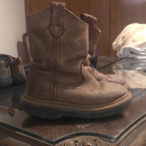 Used John deere boots leather boys